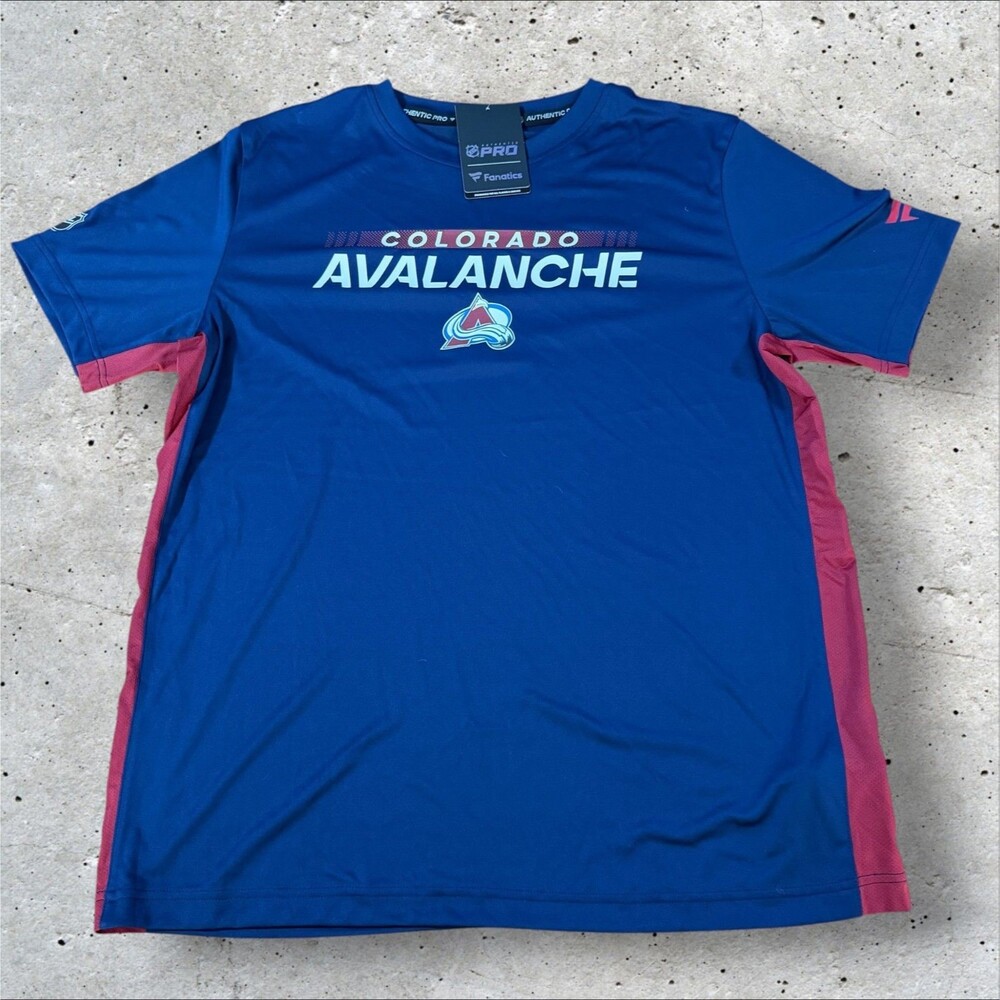 NWT Fanatics Authentic Pro Colorado Avalanche Shirt Mens Large NHL Hockey
